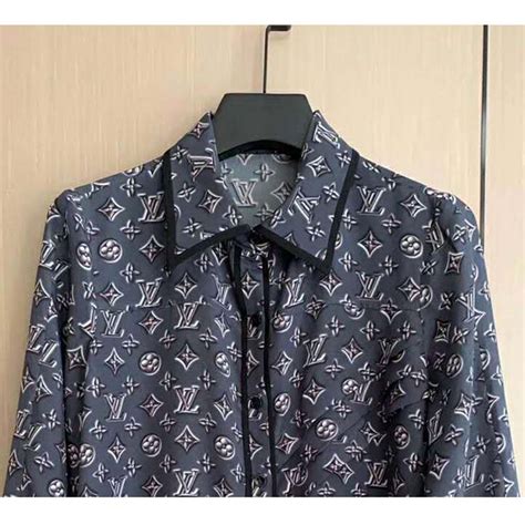 louis vuitton satin shirt|louis vuitton shirt poshmark.